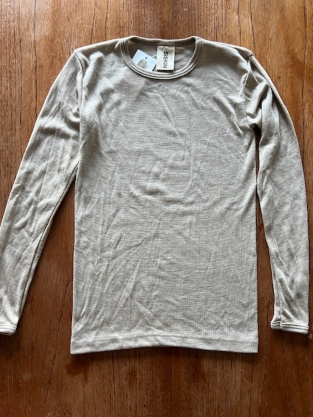NWT Siskin MamaOwl silk and wool Lark top kids 11-12, adult xs